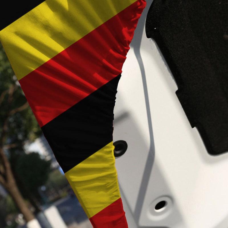 Uganda Car Hood Cover-Globe Flags
