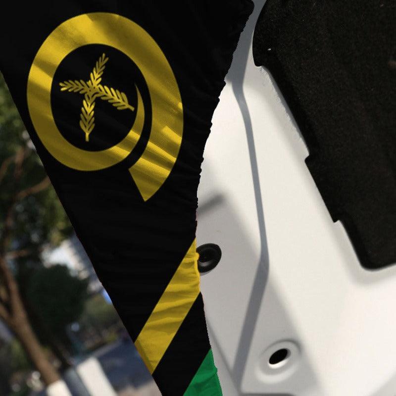 Vanuatu Car Hood Cover-Globe Flags