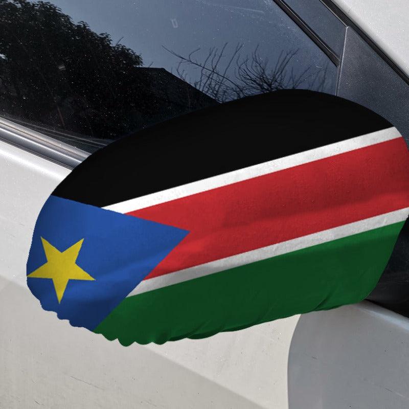 South Sudan Car Side Mirror Flag – Display National Pride with Flags-Globe Flags