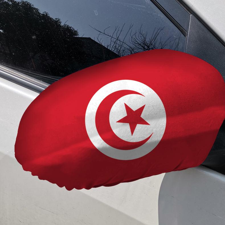 Tunisia Car Mirror Flag-Globe Flags