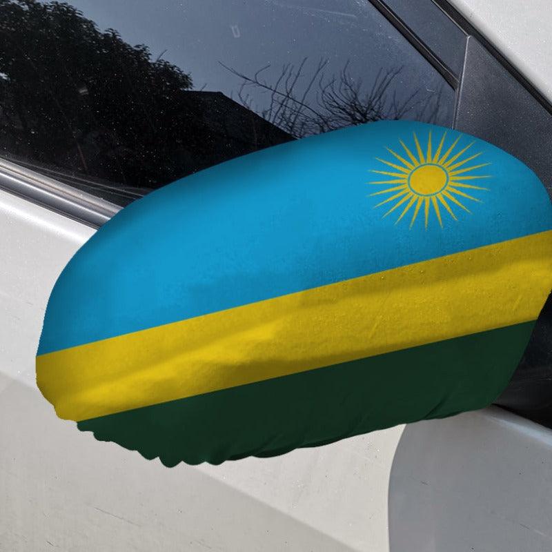 Rwanda Car Side Mirror Flag – Vibrant  Flag for Vehicle Mirrors-Globe Flags