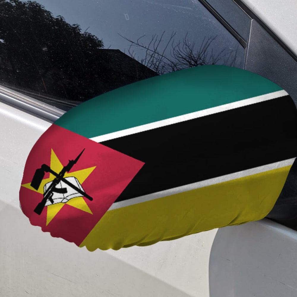 Mozambique Car Mirror Flag-Globe Flags