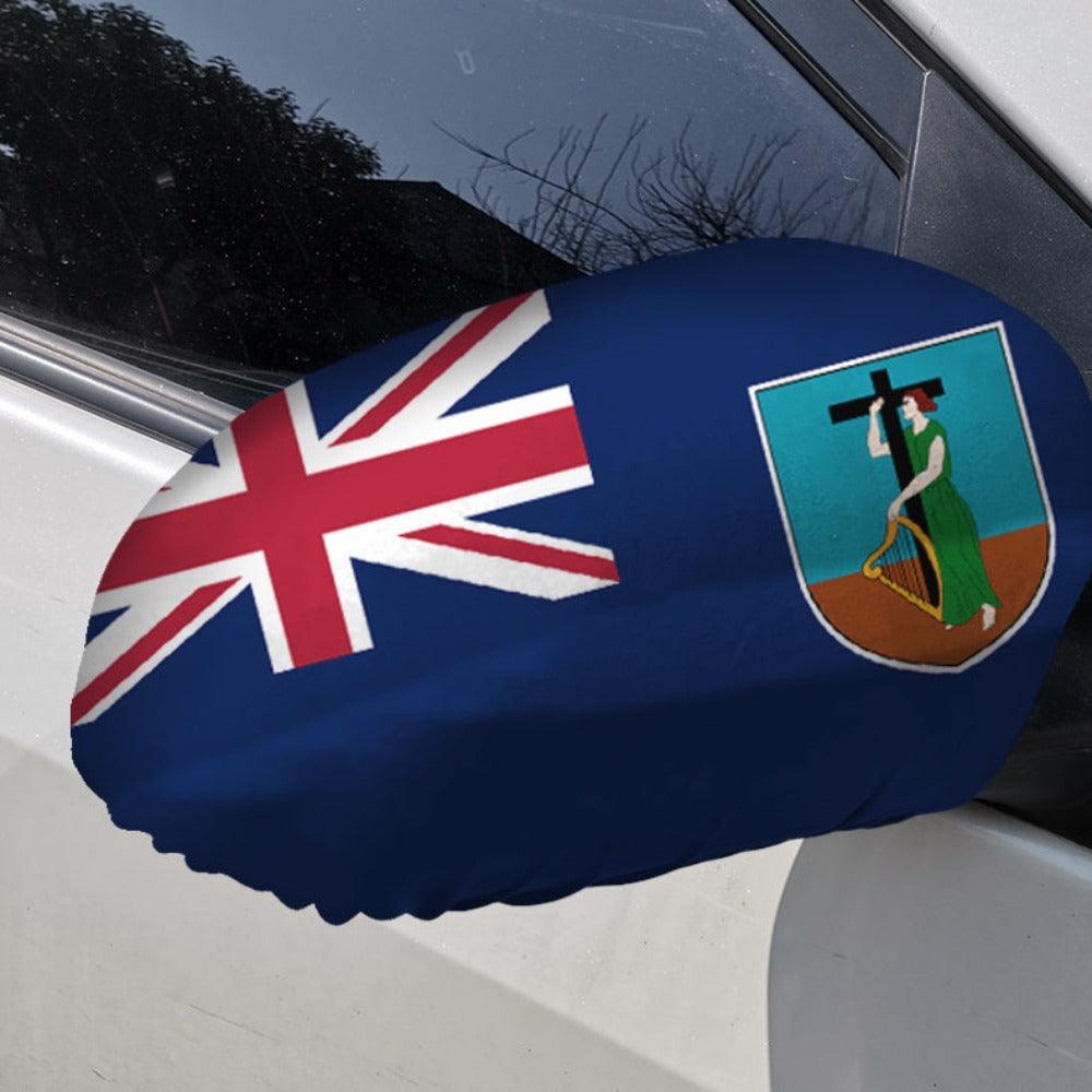 Montserrat Car Mirror Flag - product view