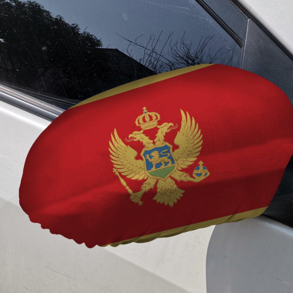 Montenegro Car Mirror Flag-Globe Flags