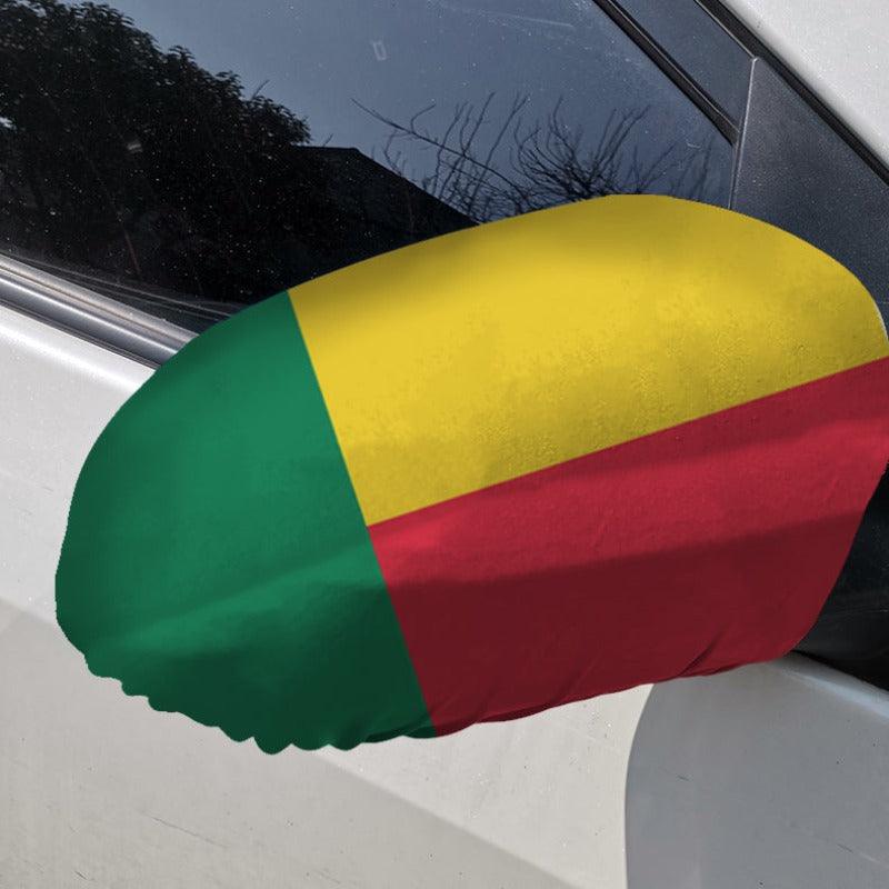 Benin Car Side Mirror Flag Polyester Mirror Covers For Vehicles-Globe Flags