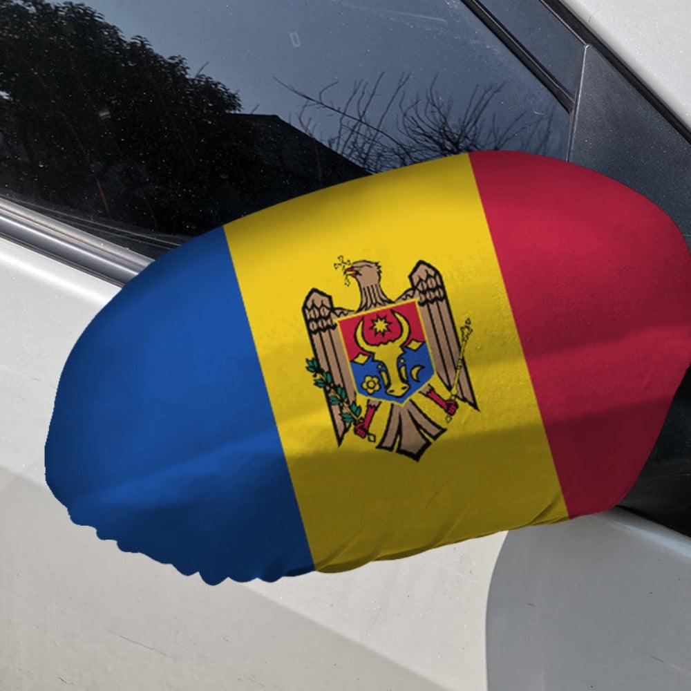 Moldova Car Mirror Flag-Globe Flags