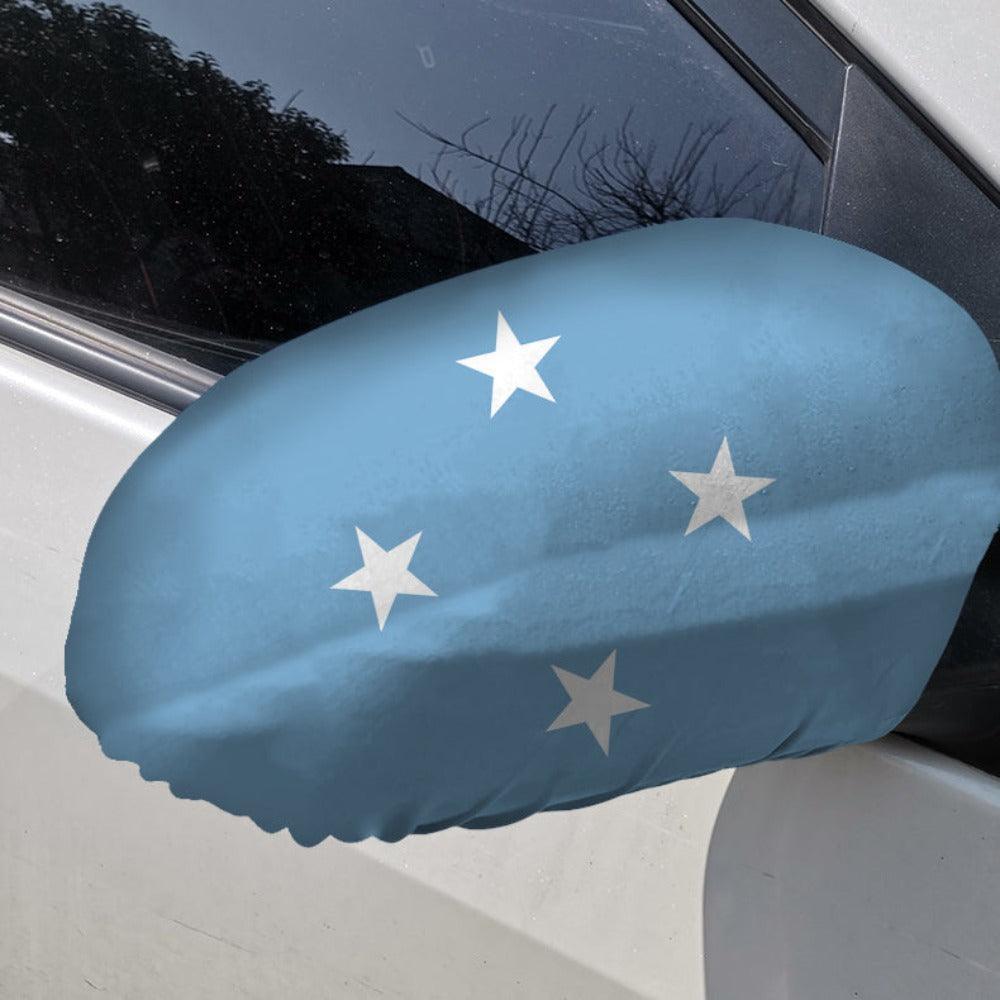 Micronesia Car Mirror Flag-Globe Flags