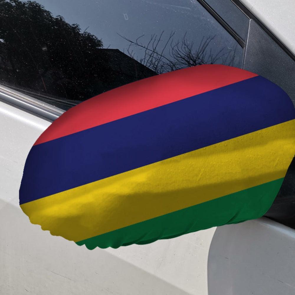 Mauritius Car Mirror Flag-Globe Flags