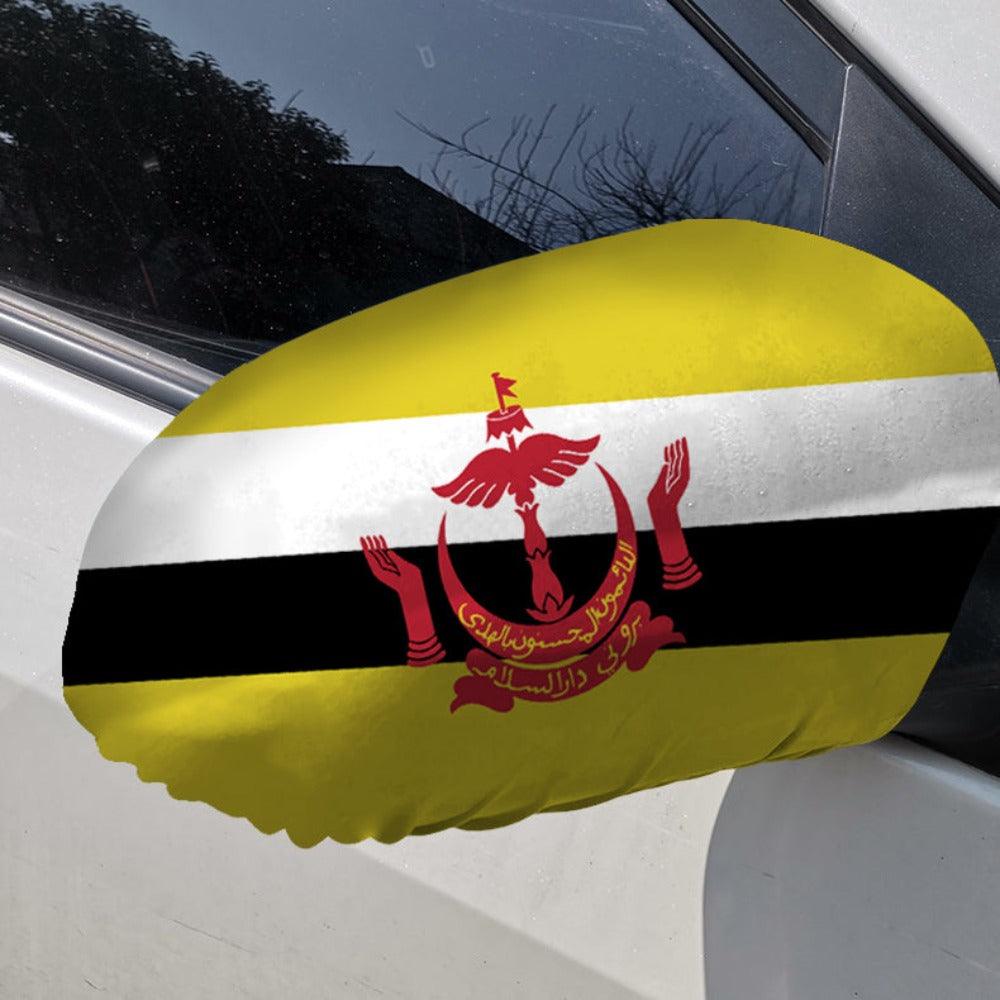 Brunei Darussalam Car Side Mirror Flag-Globe Flags