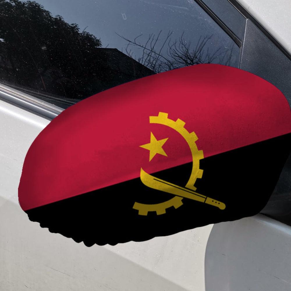 Angola Car Mirror Flag-Globe Flags