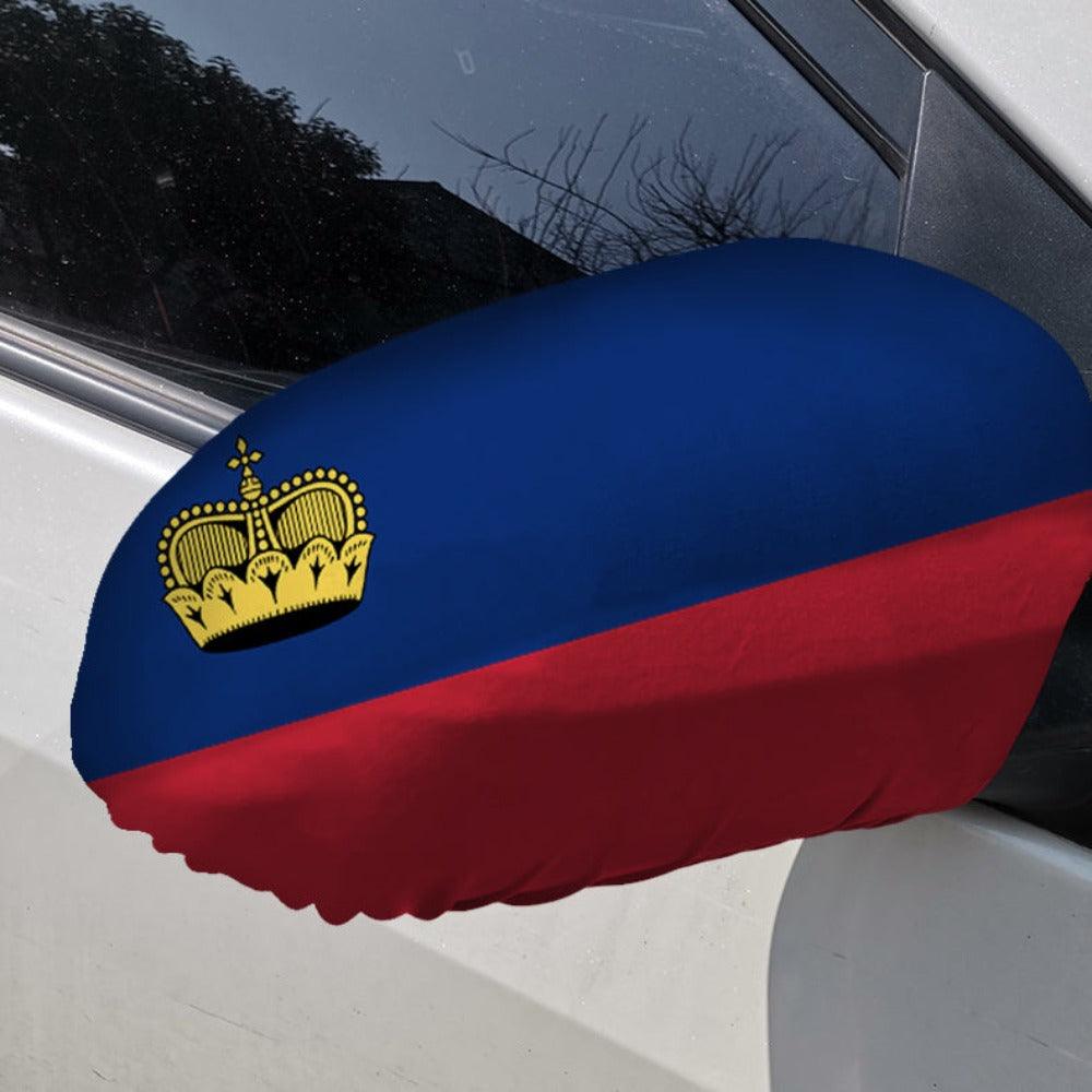 Liechtenstein Car Mirror Flag-Globe Flags