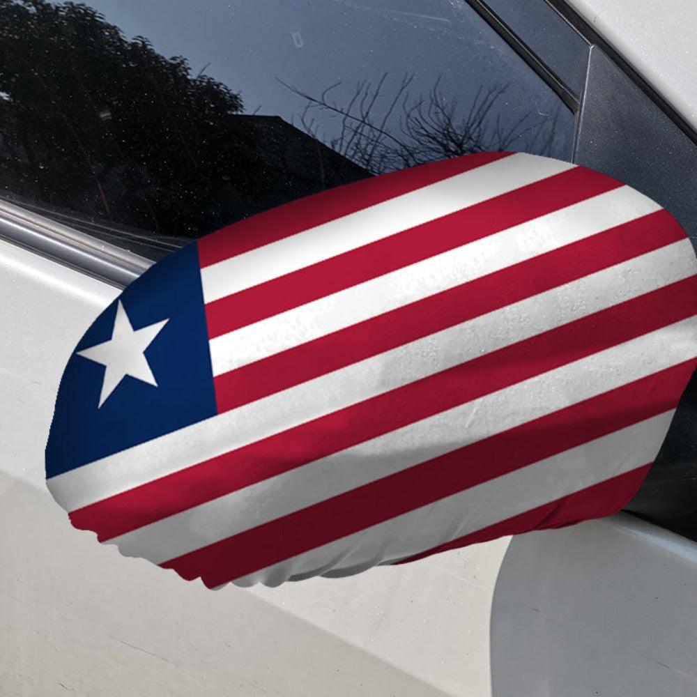 Liberia Car Mirror Flag-Globe Flags
