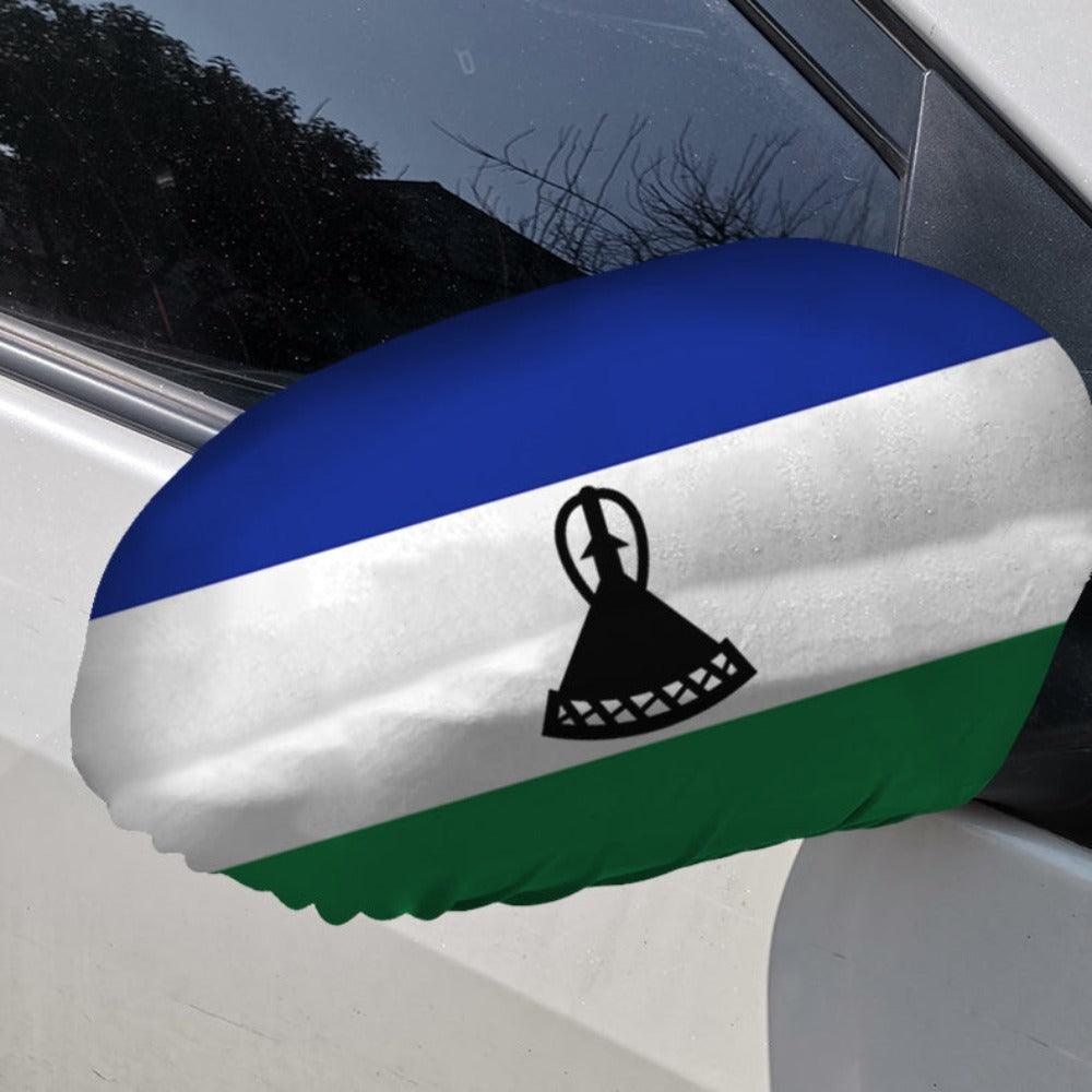 Lesotho Side Mirror Flag-Globe Flags