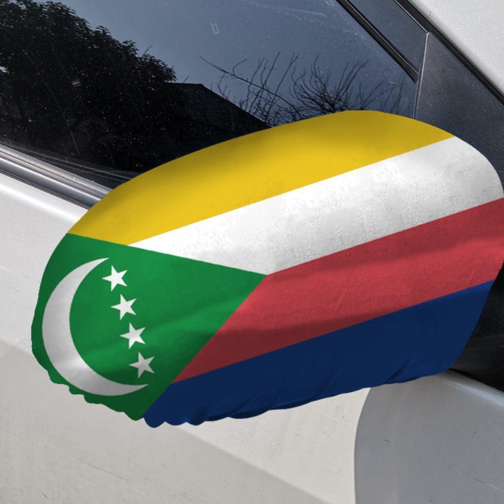 Comoros Car Side-Mirror Flag-Globe Flags