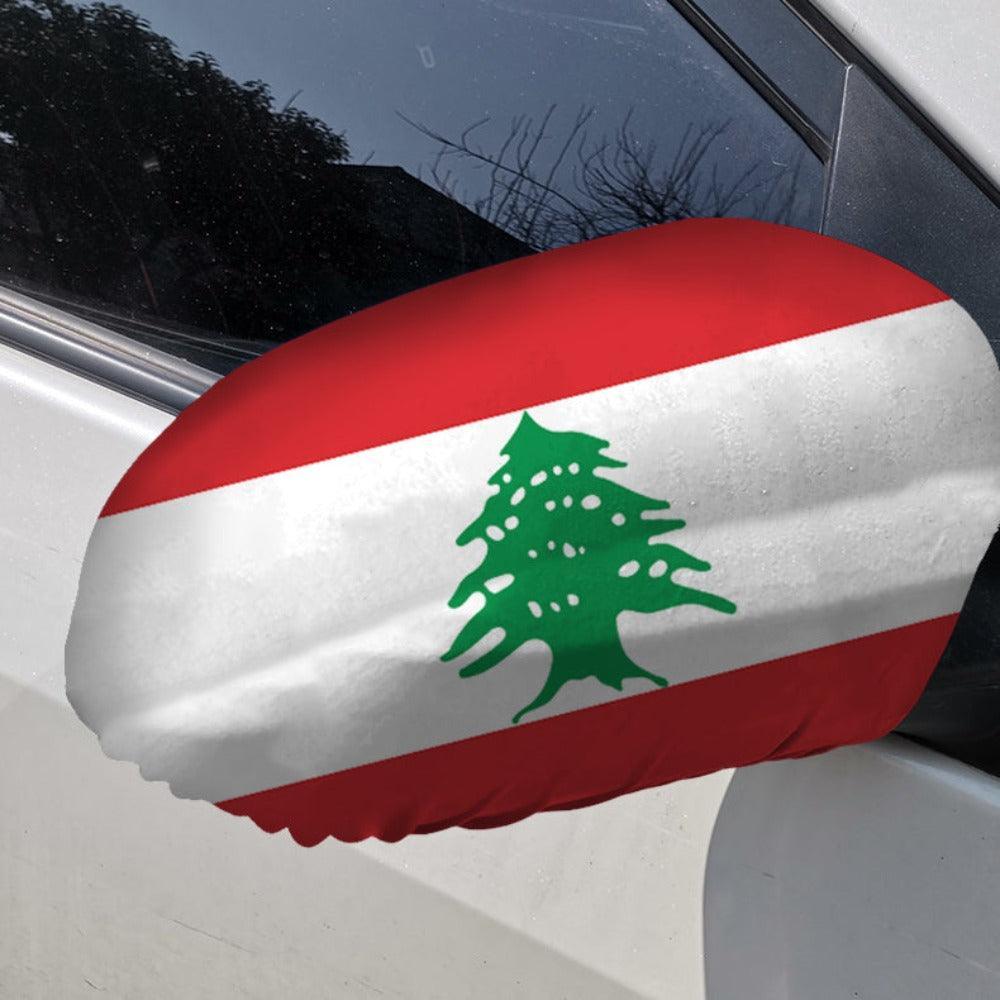 Lebanon Side Mirror Flag-Globe Flags