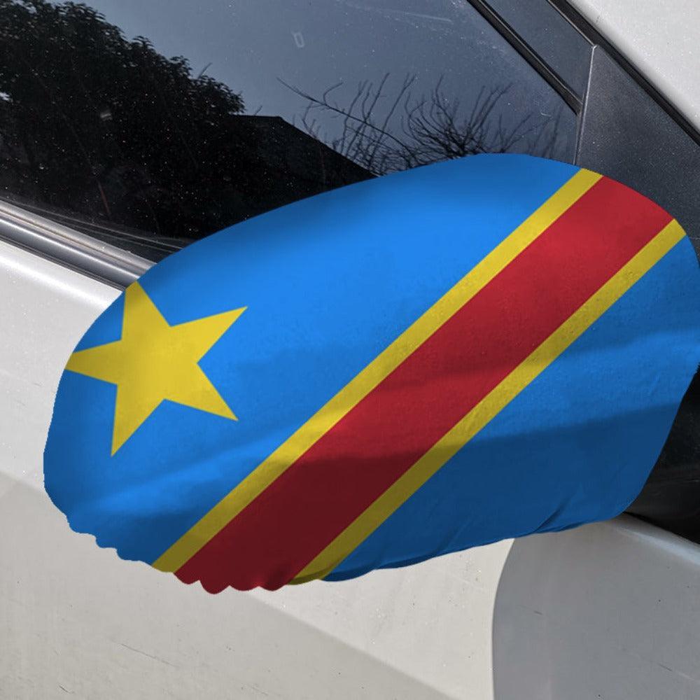 Congo Car Mirror Flag-Globe Flags