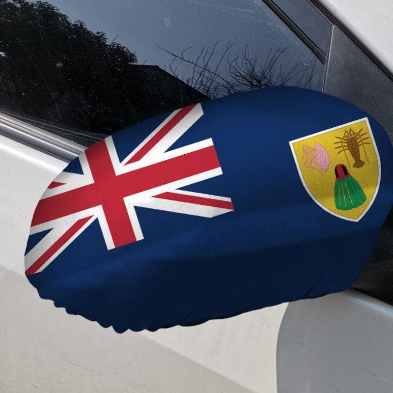Turks And Caicos Islands Car Side-Mirror Flag - product view