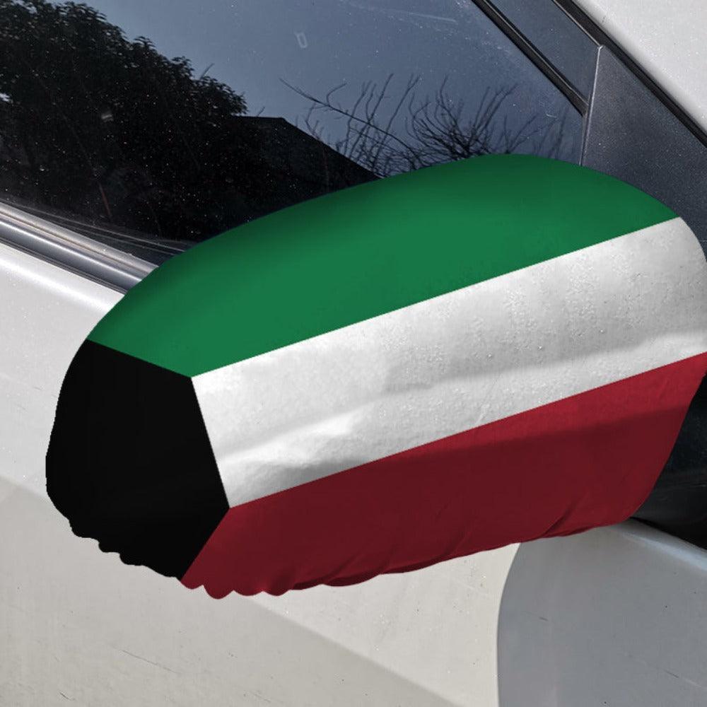 Kuwait Side Mirror Flag-Globe Flags