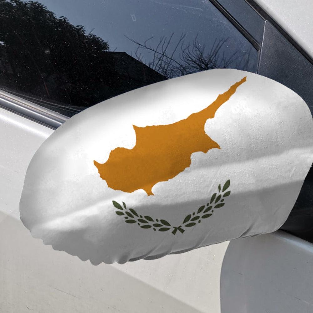 Cyprus Car Mirror Flag-Globe Flags
