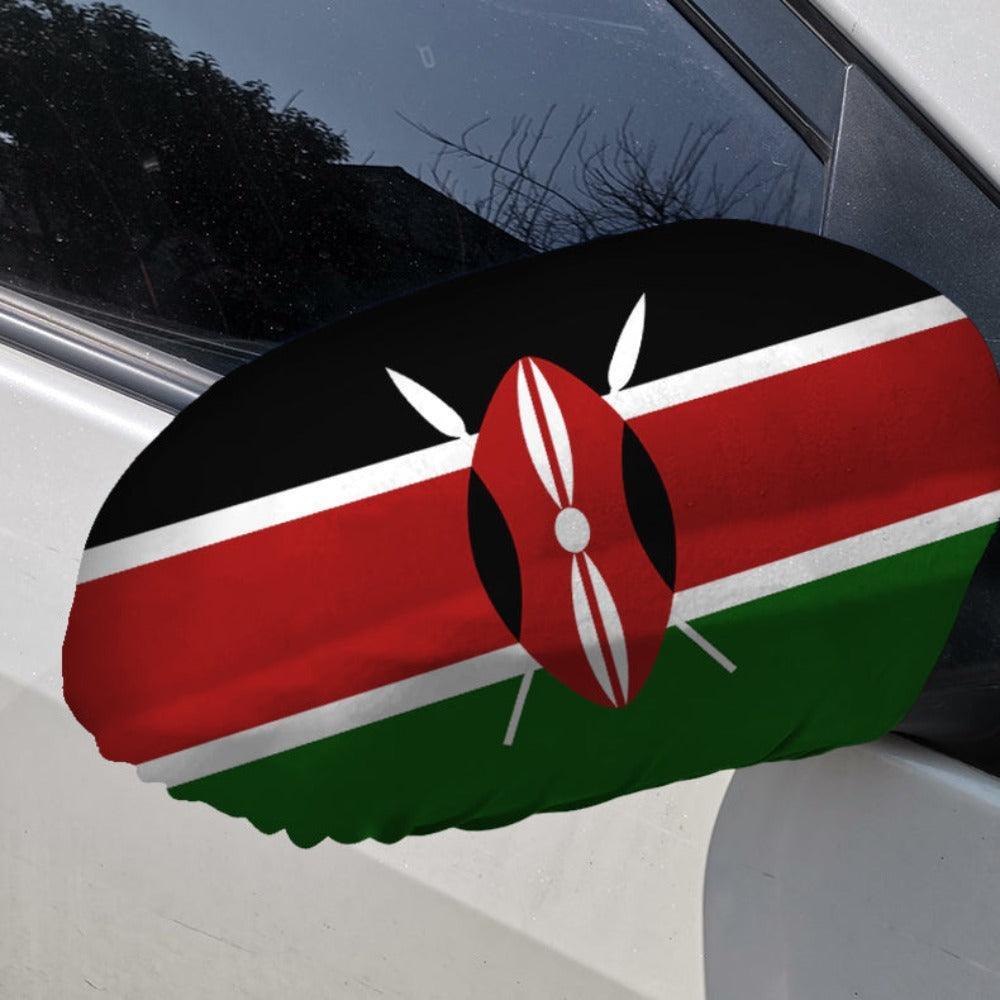 Kenya Side Mirror Flag-Globe Flags