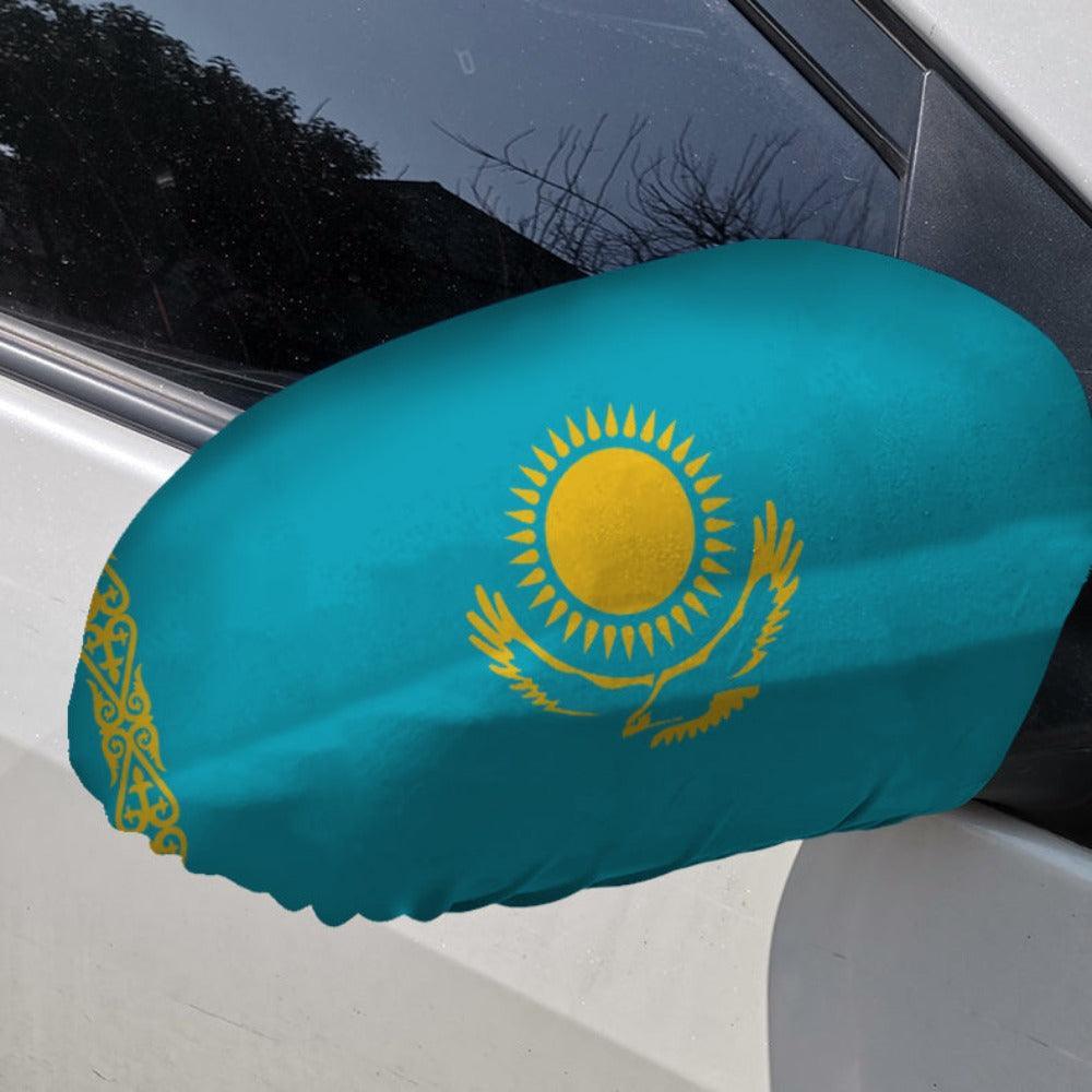 Kazakhstan Side Mirror Flag-Globe Flags