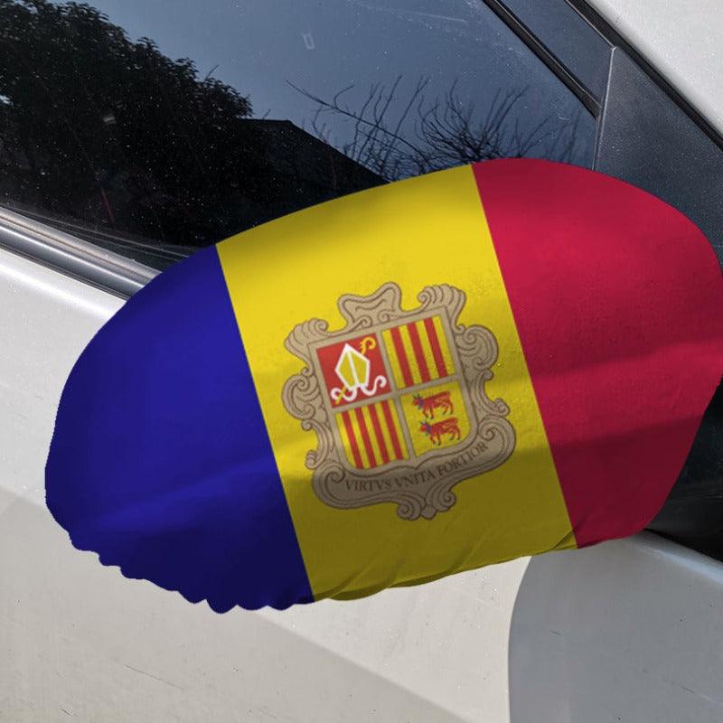 Andorra Side Mirror Flag-Globe Flags