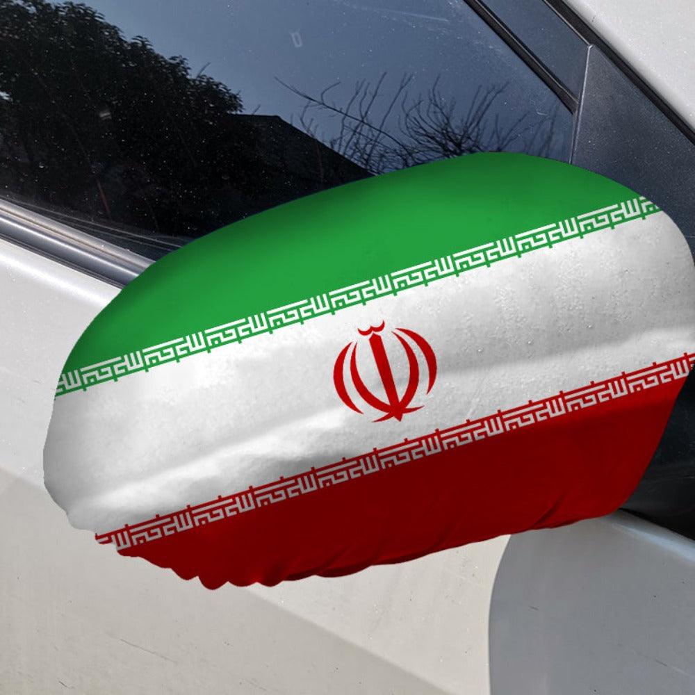 Iran Side Mirror Flag-Globe Flags