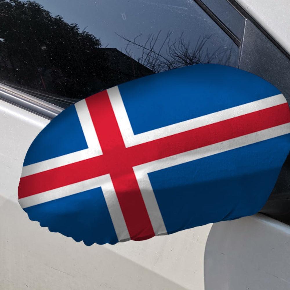 Iceland Side Mirror Flag-Globe Flags