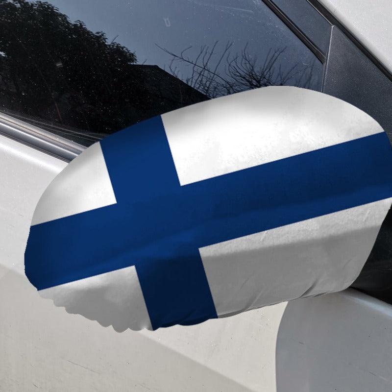 Finland Car Mirror Flag-Globe Flags