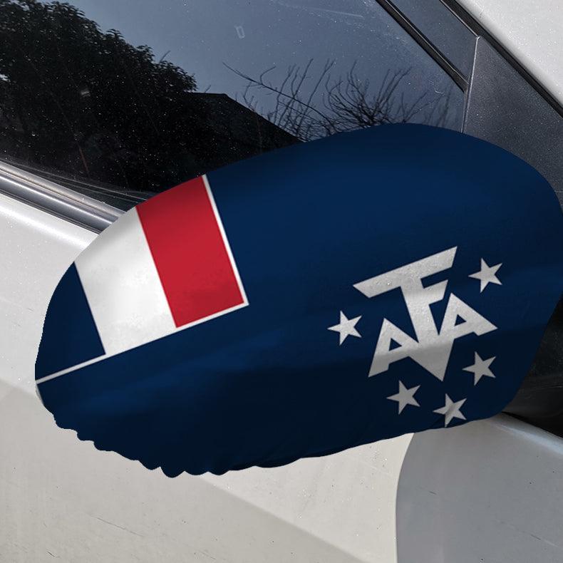 French Side Mirror Flag-Globe Flags