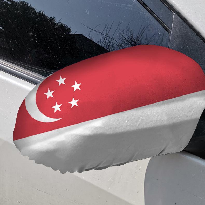 Singapore Car Mirror Flag-Globe Flags