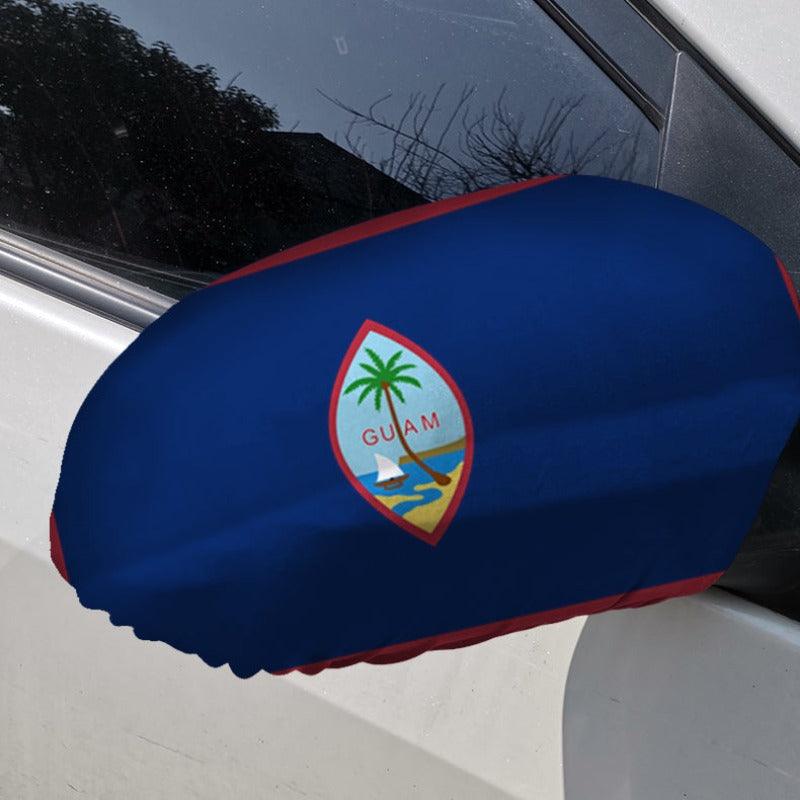 Guam Car Side Mirror-Globe Flags