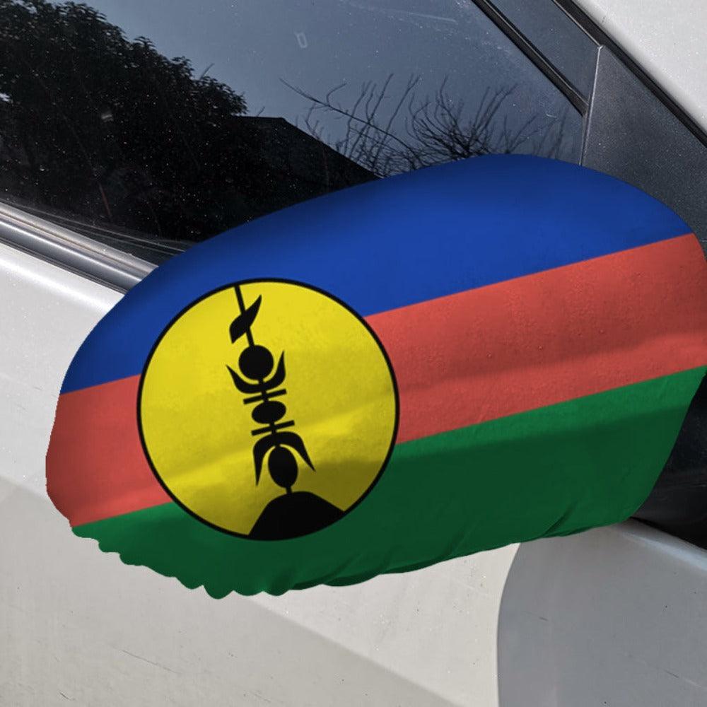 New Caledonia Car Side Mirror Flag-Globe Flags