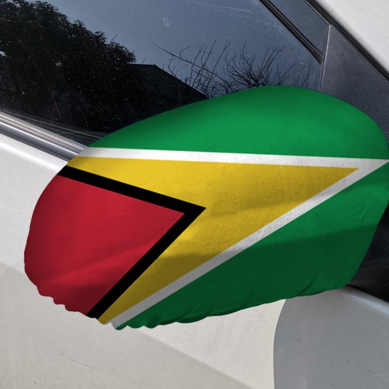 Guyana Car Side Mirror-Globe Flags