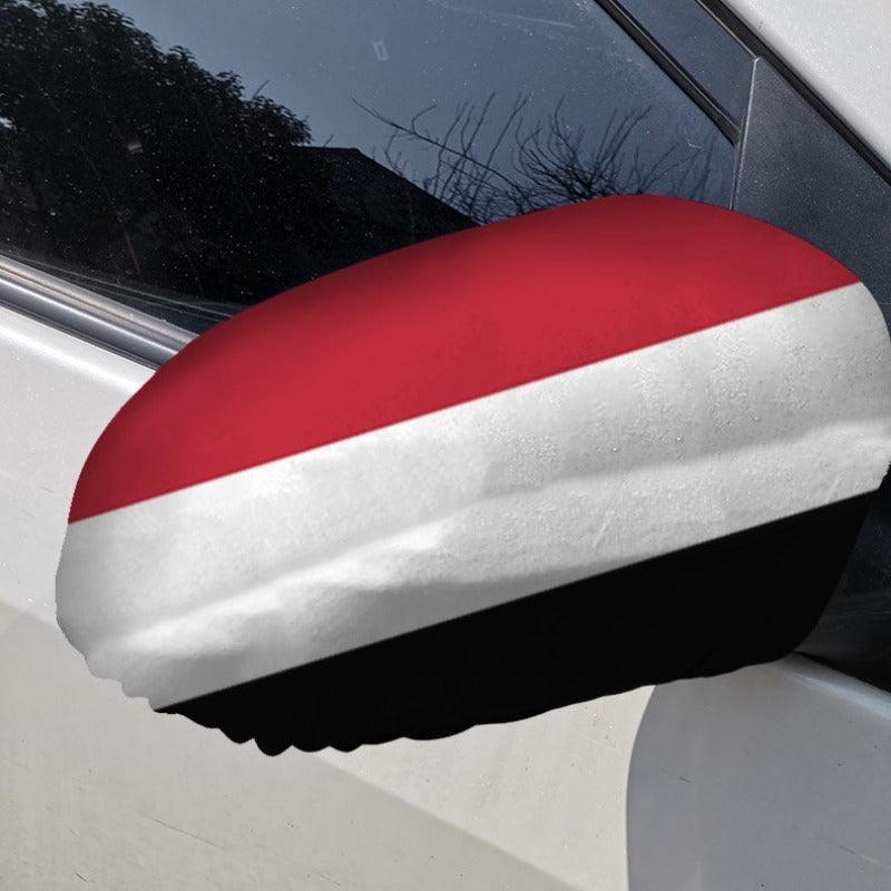 Yemen Side Mirror Flag-Globe Flags