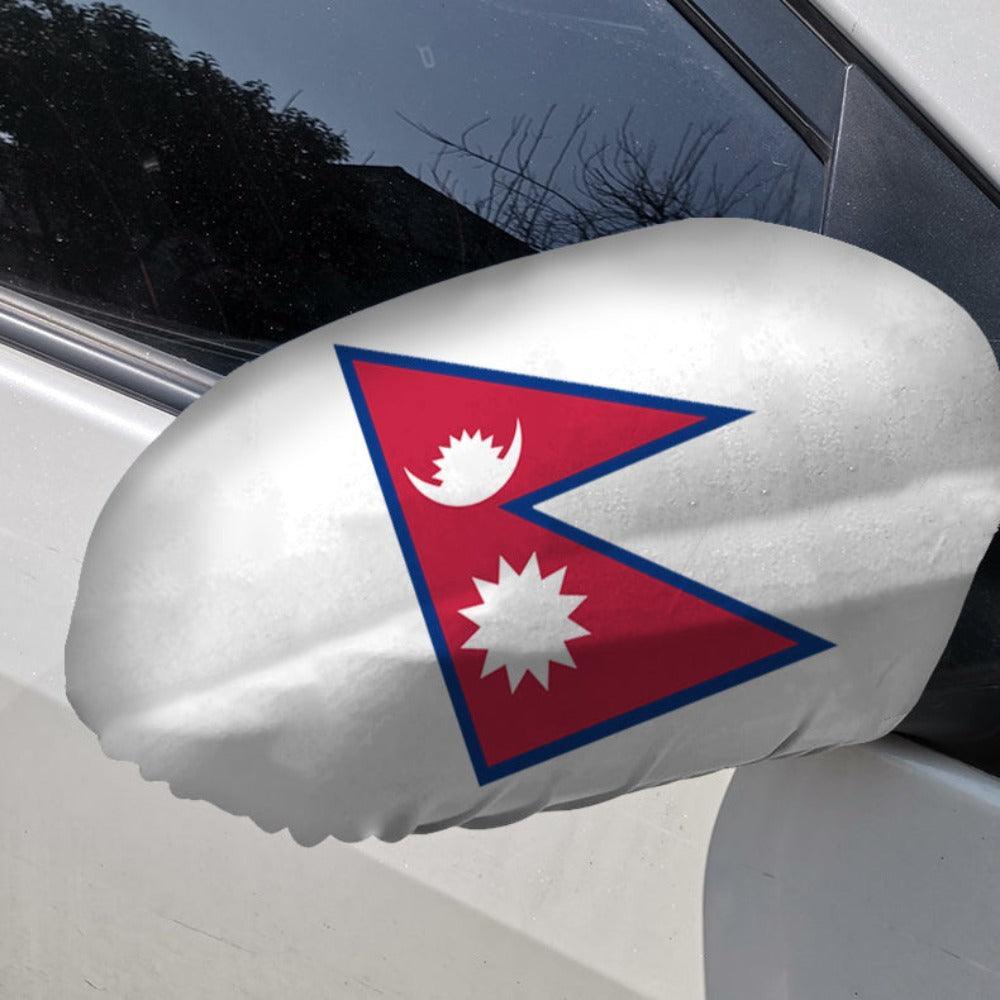 Nepal Car Side-Mirror Flag-Globe Flags