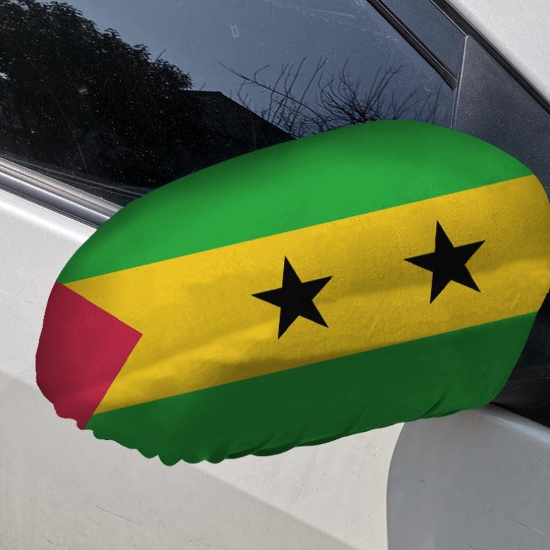 Sao Tome Side-Mirror Flag – Car Side Mirror Flag for Vehicles-Globe Flags