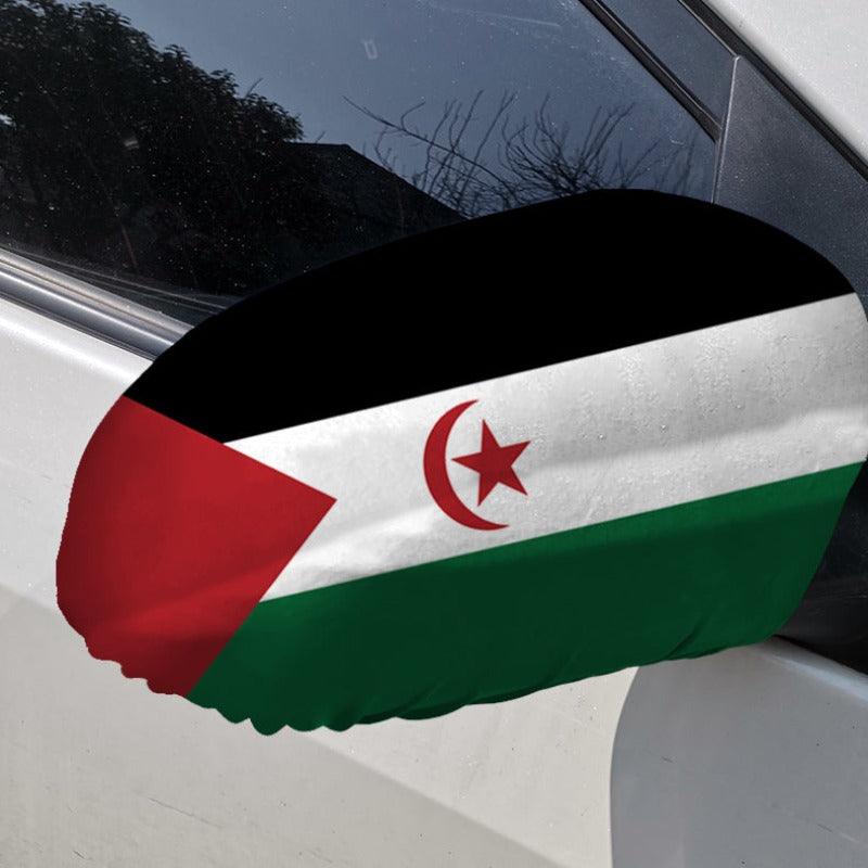 Sahrawi Arab Car Side Mirror Flag – Flag for Side Mirrors-Globe Flags