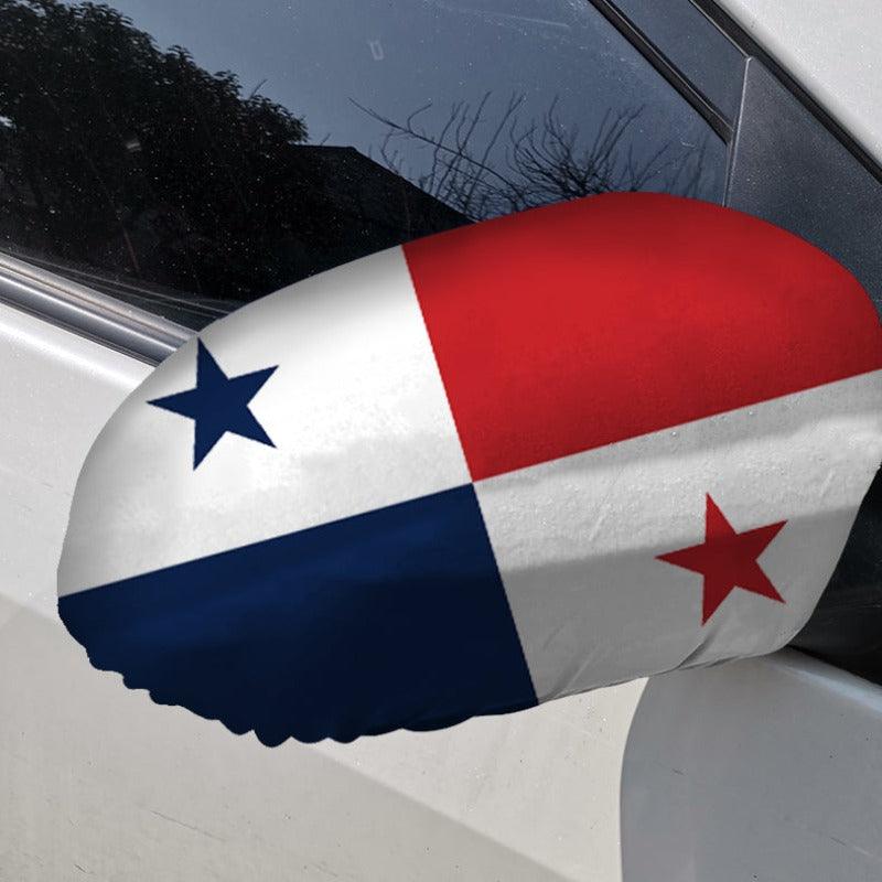 Panama Car Side Mirror Flag - product view