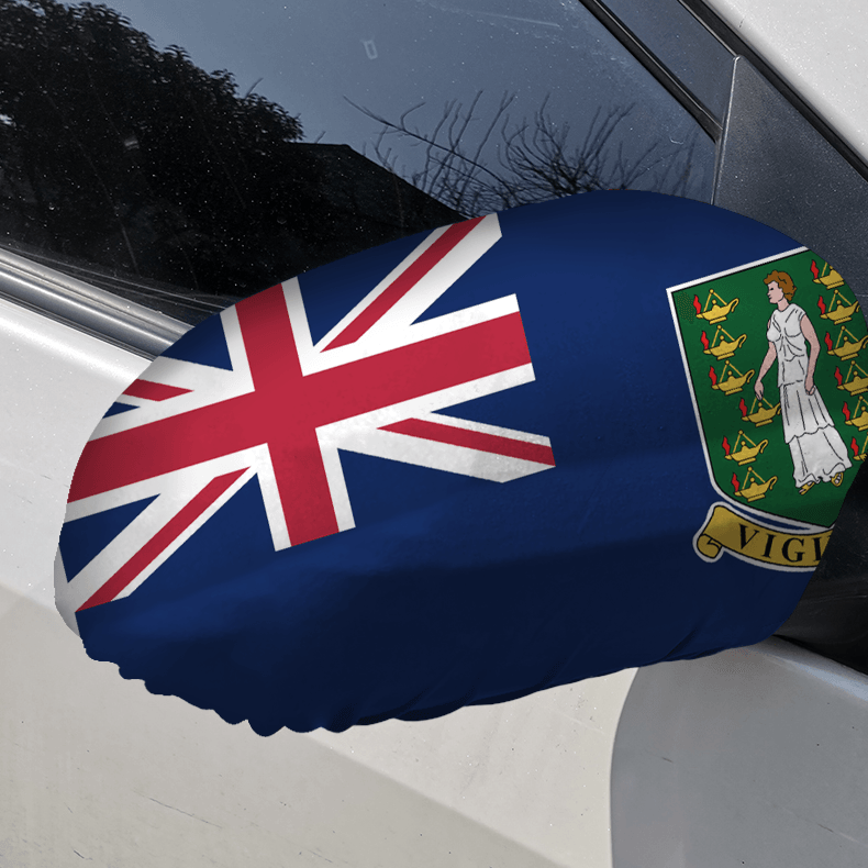 British Side Mirror Flag-Globe Flags