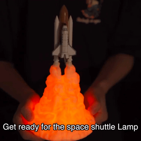 Image result for 3D Printed Rocket Lamp gif