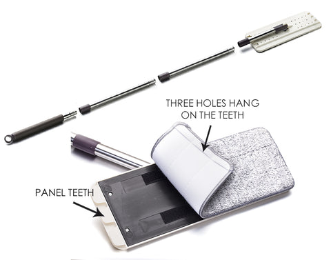 Hands-free lazy mop introduction