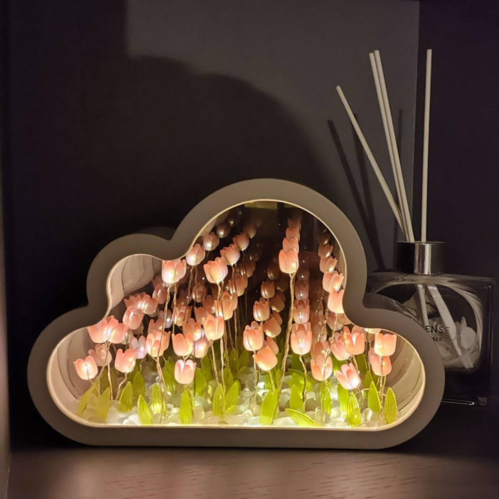 Cloud Shaped Tulip Night Light-Octopus Mood Toy