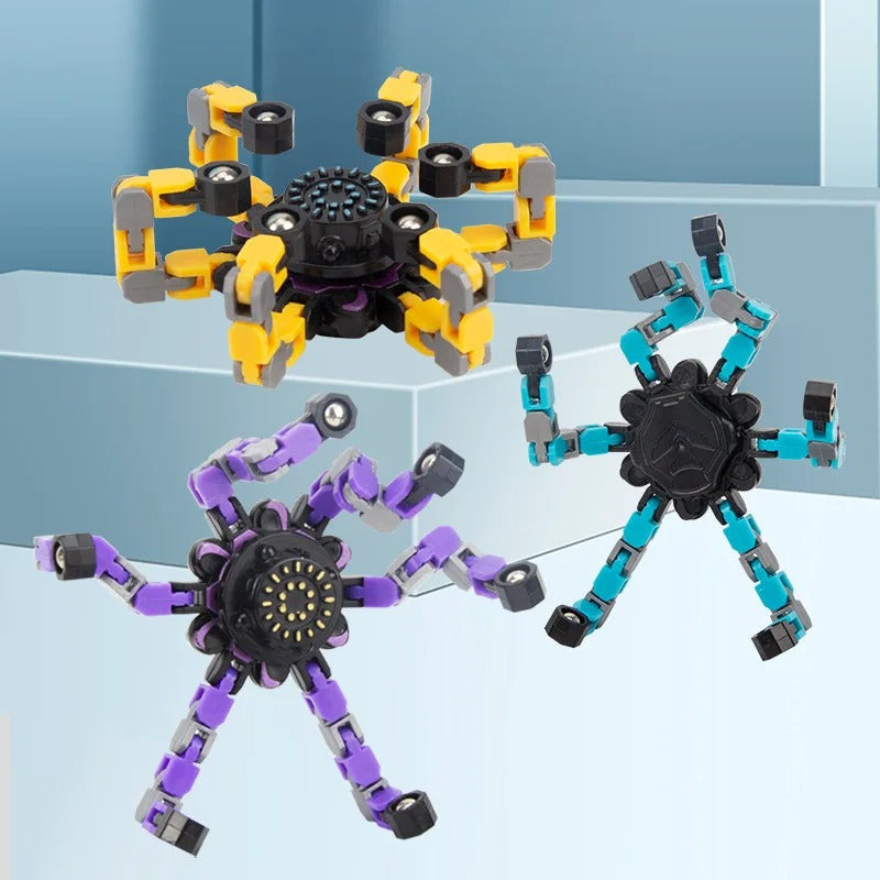 Transformable Fidget Spinner Chain Toy - Octopus Mood Toy