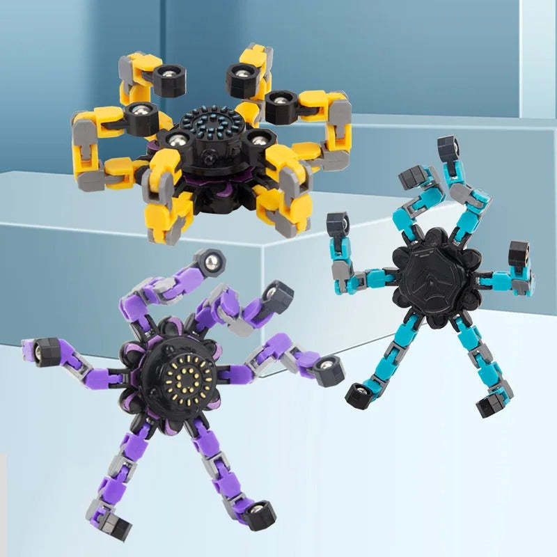 Transformable Fidget Spinner Chain Toy - Octopus Mood Toy