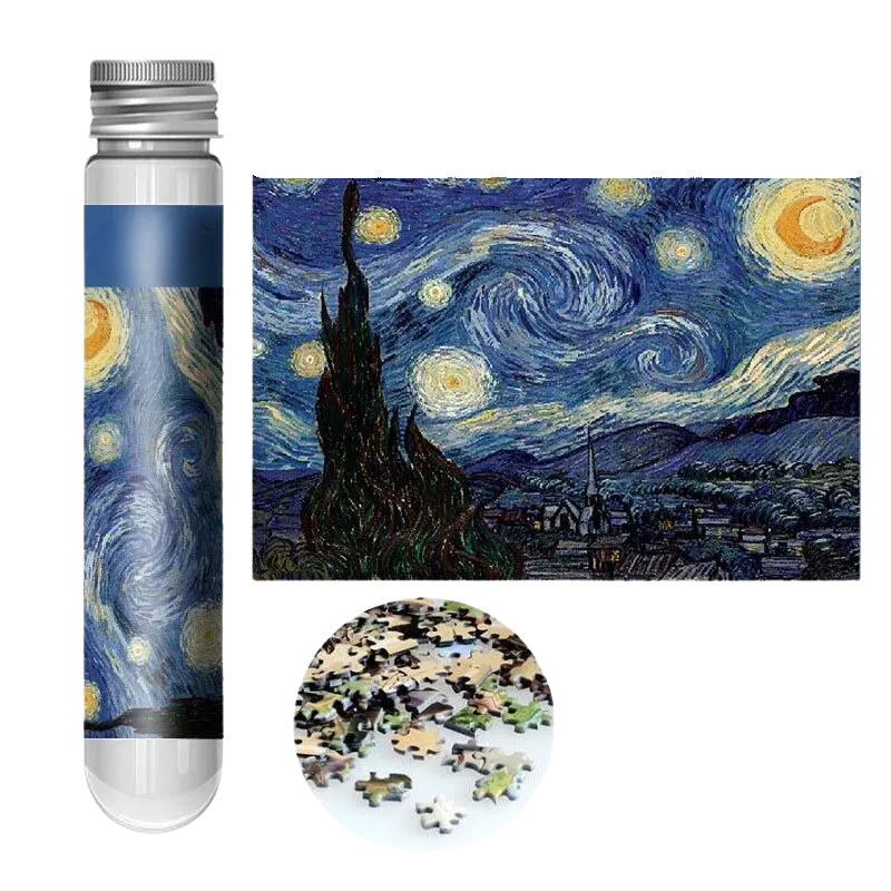 Famous Painting Mini Puzzle Set In Tube - Octopus Mood Toy