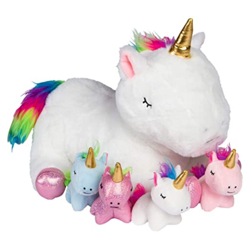Unicorns Snuggable Mommy Unicorns Set Of 5 Gift For Children-Octopus Mood Toy
