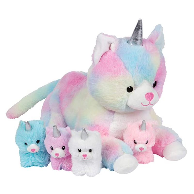 Kittycorn Snuggable Mommy Kitty Set Of 5 Gift For Children - Octopus Mood Toy