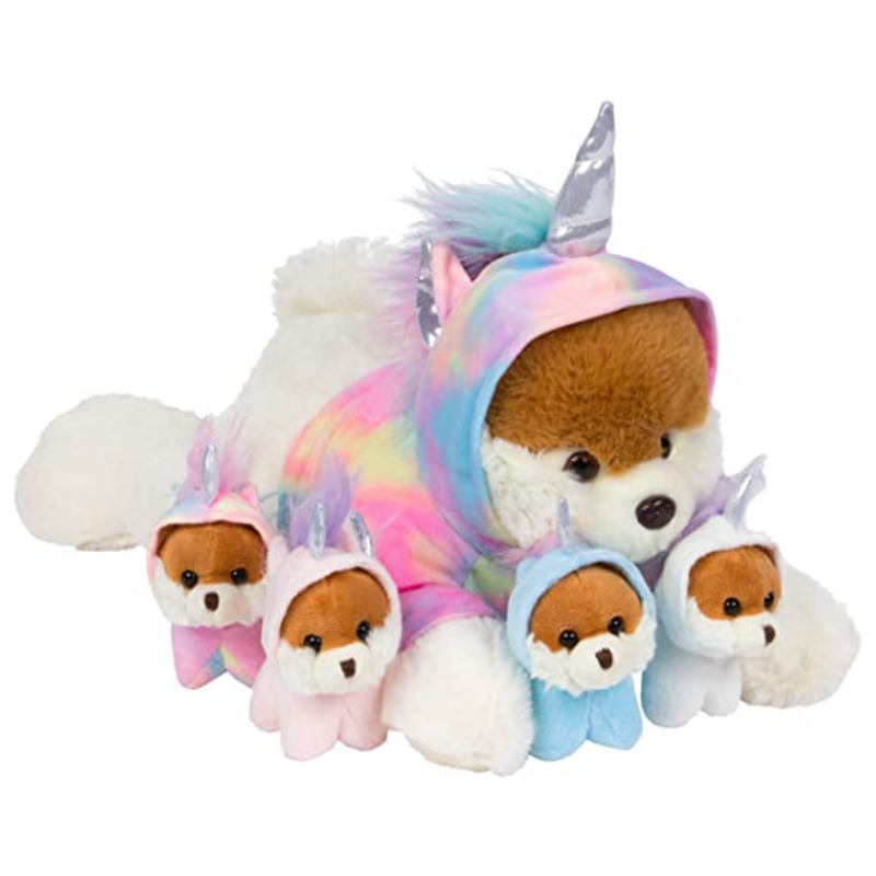 Unicorn Puppies Snuggable Mommy Puppies Set Of 5 Gift For Children-Octopus Mood Toy