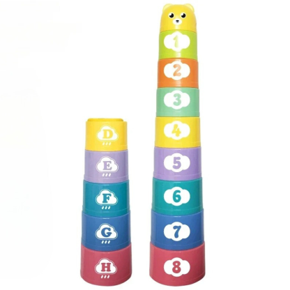 Stacking And Nesting Cups Toy Set - Octopus Mood Toy